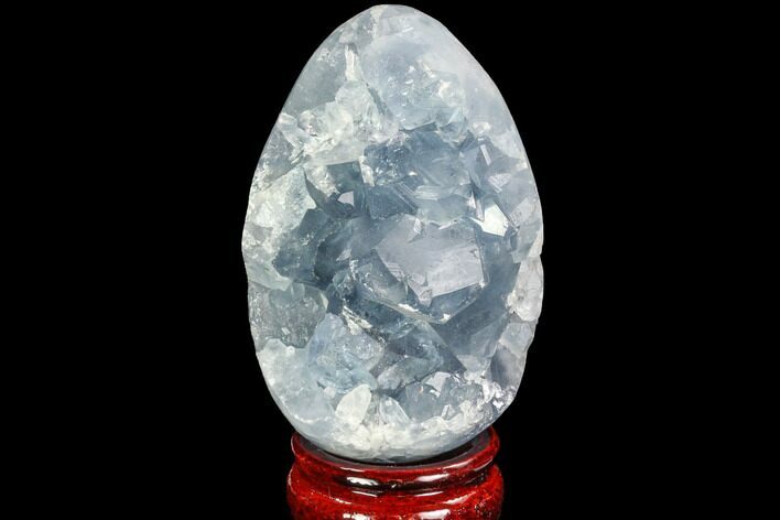 Crystal Filled Celestine (Celestite) Egg Geode - Madagascar #100062